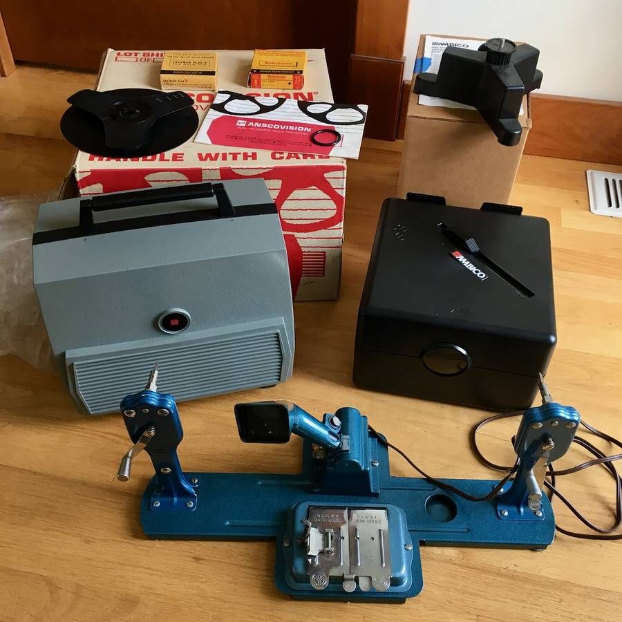 Lot of Vintage Movie Projector, Editor Splicer, and