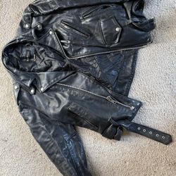 Vintage leather Motorcycle jacket 