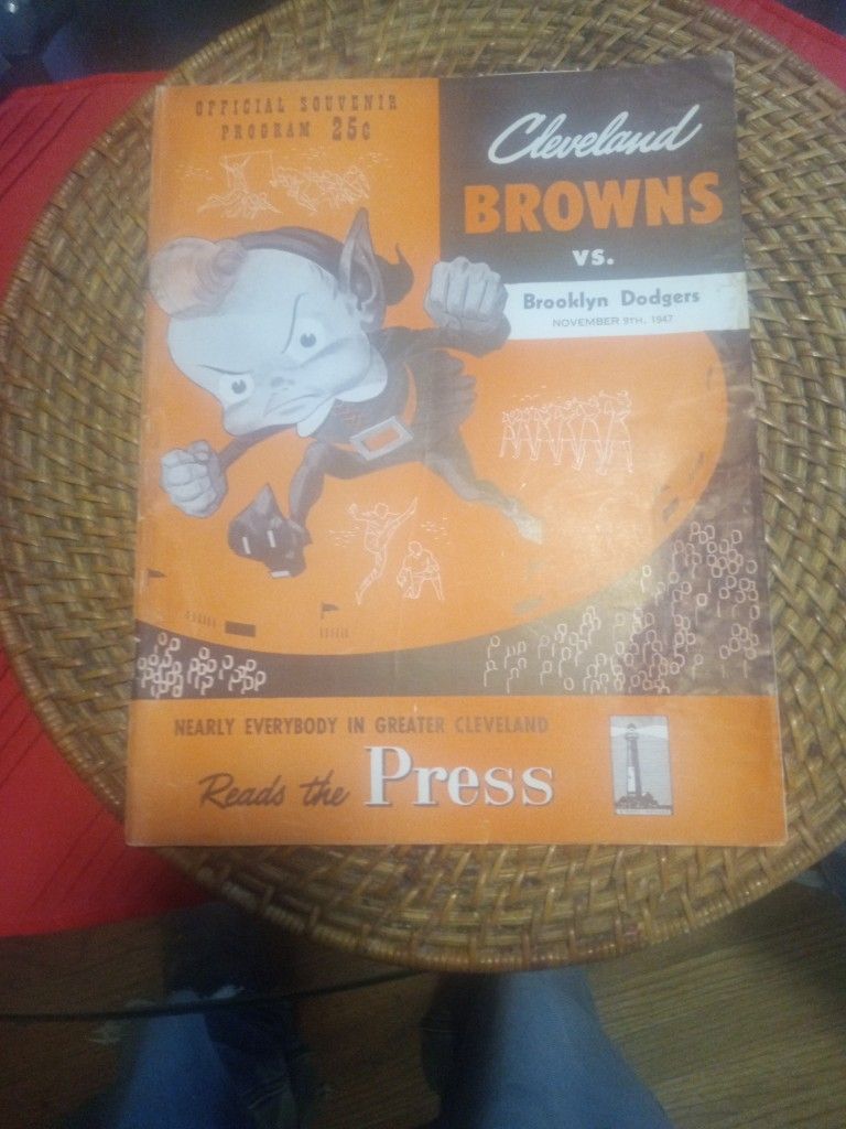 Cleveland Browns vs. Brooklyn Dodgers Official Souvenir Programs
