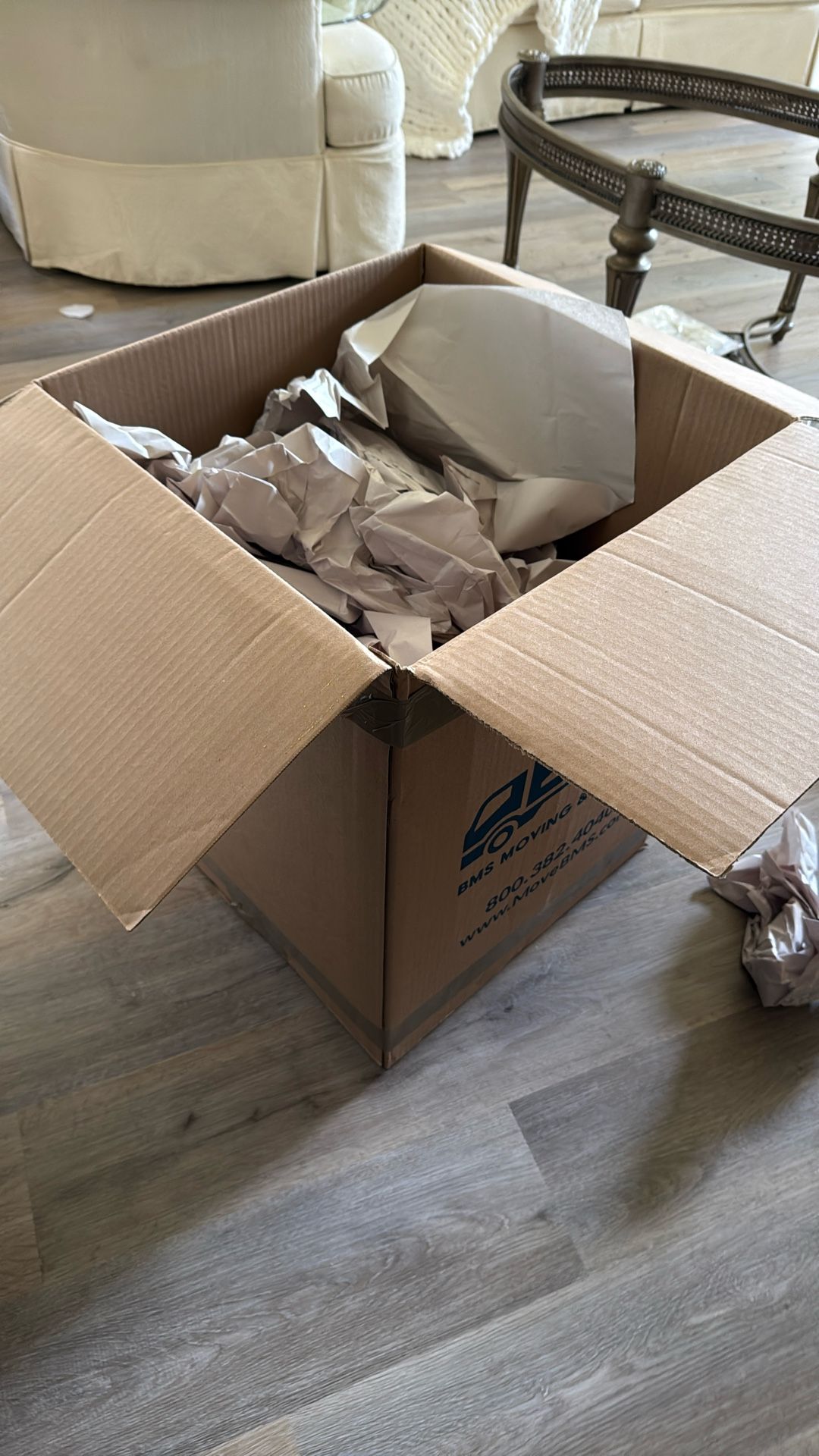 Moving Boxes And Paper Wrap