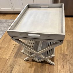 Side Table With Book Storage 