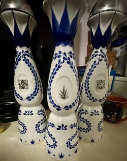 3 Empty 1.75L Clase Azul Bottles