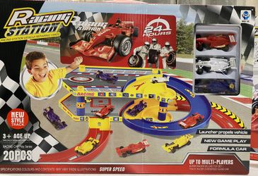 NEW Racing Station Deluxe Toy Set