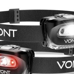 Brand New LED Headlamp IPX5 Waterproof, with Red Light, 7 Modes, Head Lamp, for Running, Camping, Hiking, Fishing, J