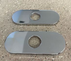 Arcora Chrome Faucet Deck Plate