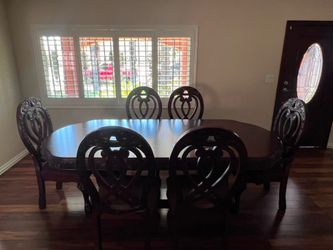 dining table set with 6 chairs / comedor con 6 sillas