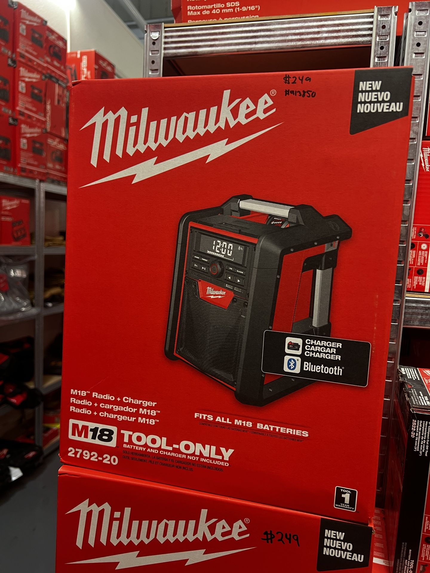 Milwaukee M18 Radio+Charger Tool Only