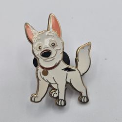 2010 Bolt Lapel Pin Cartoon Character from Bolt White German Shepherd w/ Super Powers