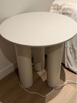 Modern small dining  table - slightly chipped