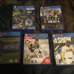 5 PS4 GAMES LOT 