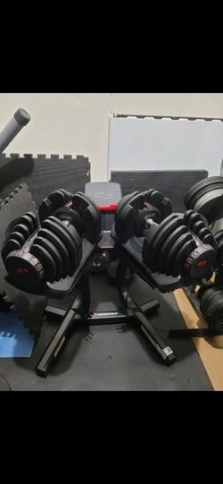 Bowflex   dumbells weights 💪90lbs