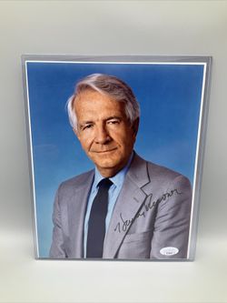 Harry Reasoner, Signed 8x10” Photo, JSA COA