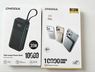 10000mAh Magnetic Wireless Power Bank Qi2 15W - Brand New