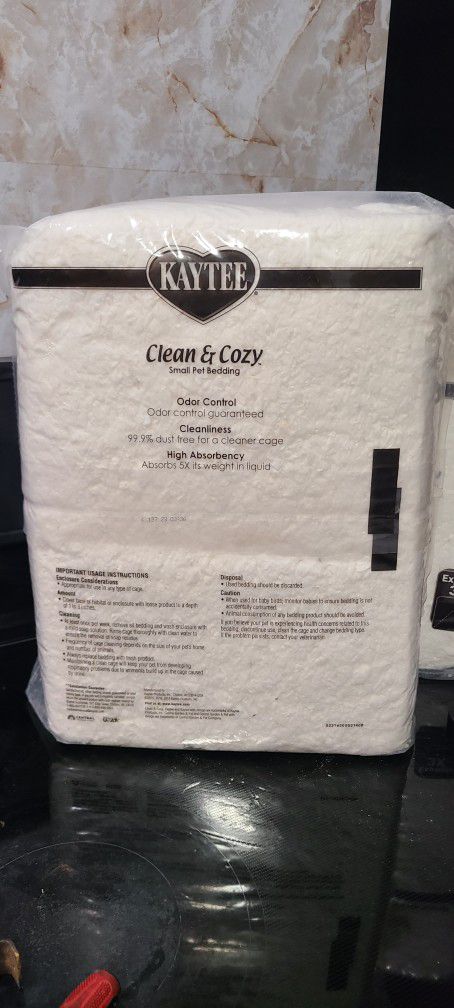 Pets Supplies Kaytee Clean & Cozy White Paper Bedding 100 Liters