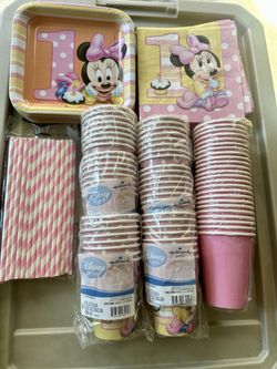 Minnie Mouse 1st Birthday Party Set