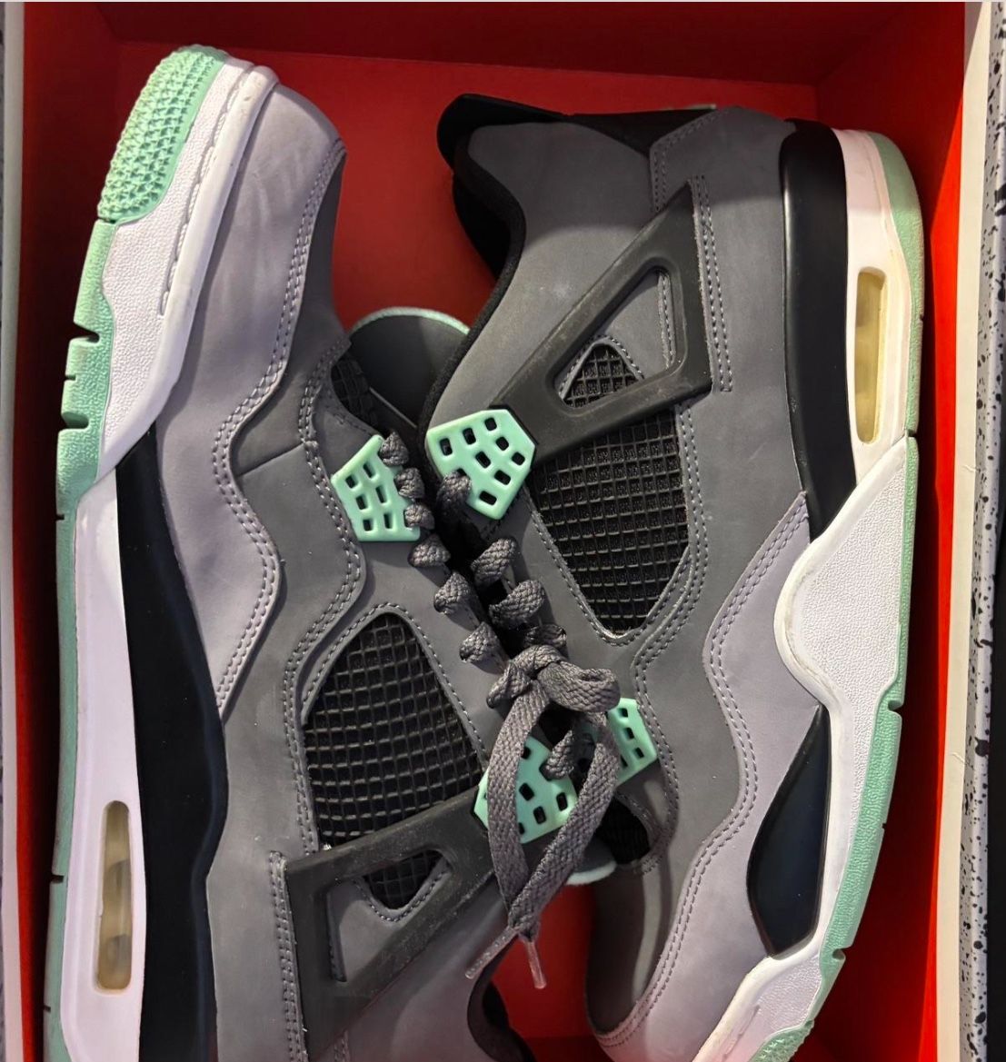 Air Jordan 4 “Green Glow” Size 10 - Authentic w/ Box - $260