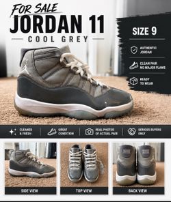 Cool grey 11s