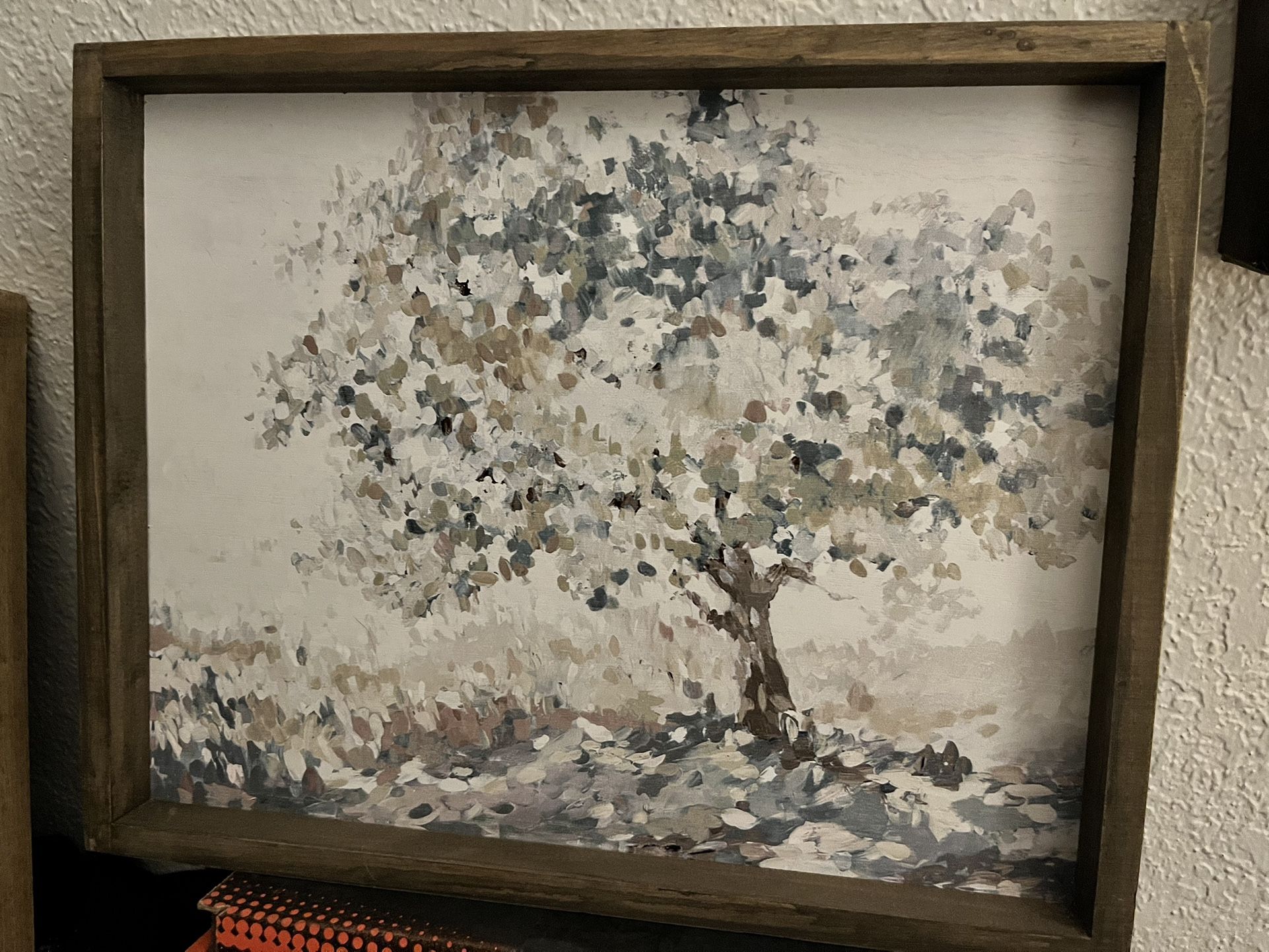 Picture With Wooden Frame