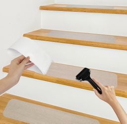 18 pack of 4” x 24” Non Slip Stair Treads for Wooden Steps/Indoor Use