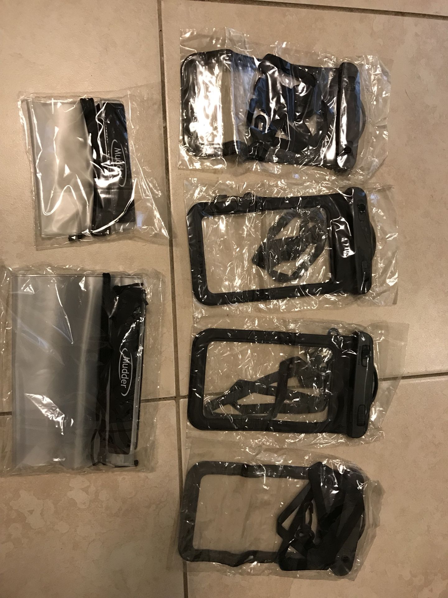 Waterproof phone and tablet pouches