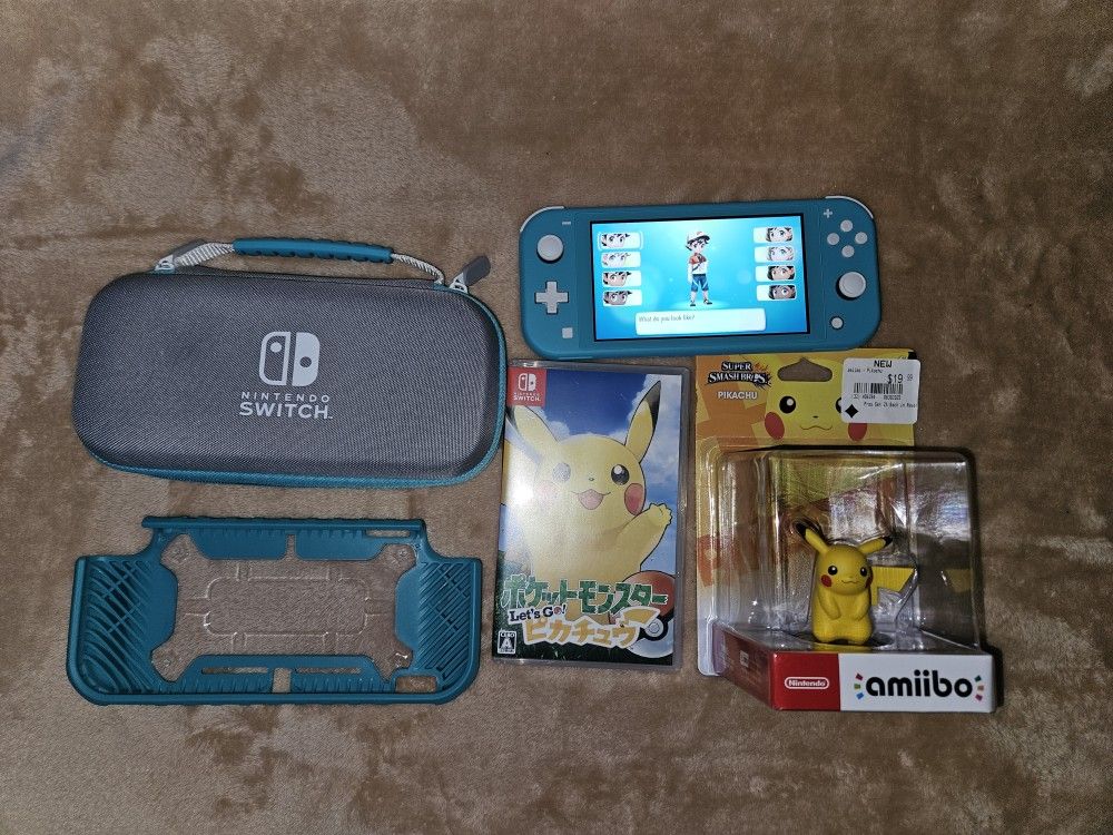 Switch Lite Pokémon Let's Go Pikachu Bundle