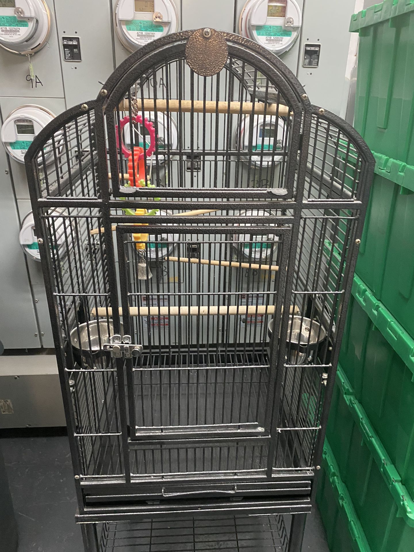 Bird Cage (54H 18D 18L Inches) w Stand 