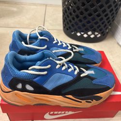 Yeezy 700 V3 blue, black, and orange sneakers #yeezy #boost size 12