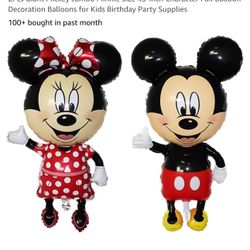 Giant Mickey And Minnie Size 45"Inch Character Foil Balloon Decoration Set Of 2