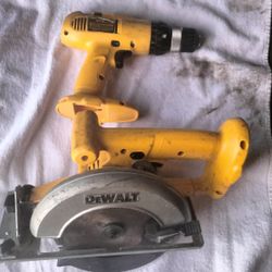 DeWalt Saw And Drill 18v 1 Battery Included 