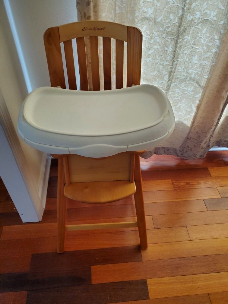 Eddie bauer baby wood high chair