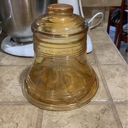 Vintage 1976 LIBERTY Bell Jar Bartlett-Collins Co. Cookie Jar