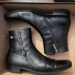 Louis Vuitton Leather Boots 9 Men Authentic