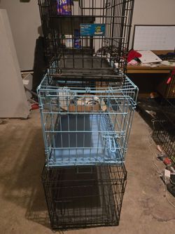 Dog kennels three different sizes