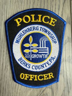 NEW-Vintage Muhlenberg Township Police Officer Patch Berks County, PA