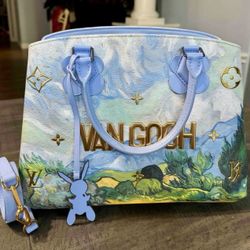 Louis Vuitton Montaigne MM Masters Collection Van Gogh M43378 Tote Bag Shoulder