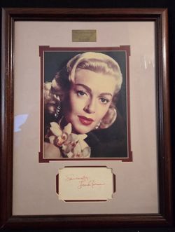 Lana Turner Autographed Photo