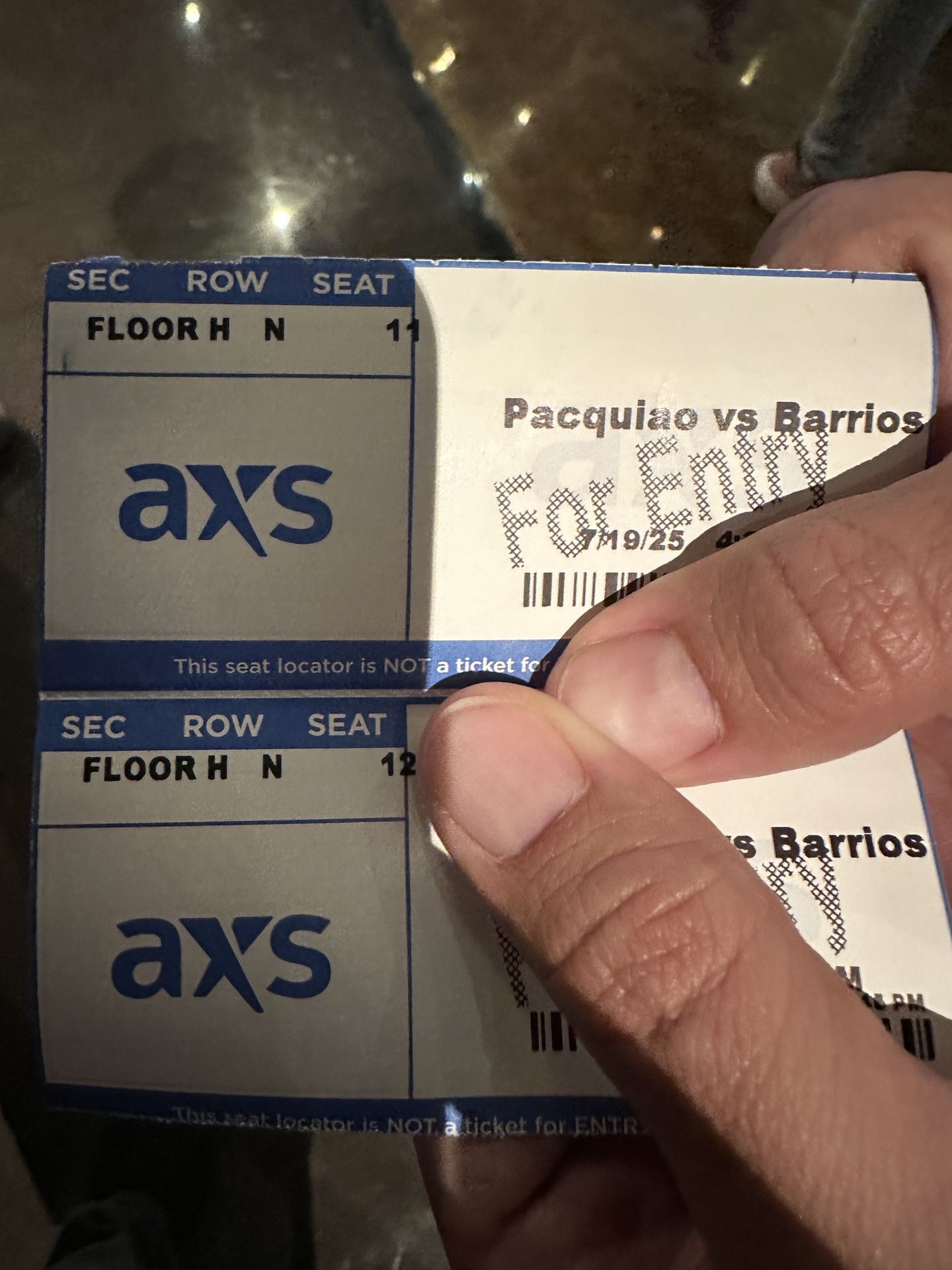PACQUIAO TICKETS