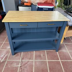 Kitchen Island With 2 Counter Height Bar Stools