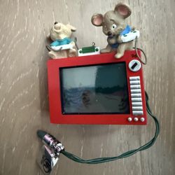 Hallmark RARE Vintage Christmas Ornament Keepsake Mice Video Party Bob Siedler
