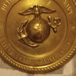 Dept Of The Navy  United States Marine Corps Solid Brass