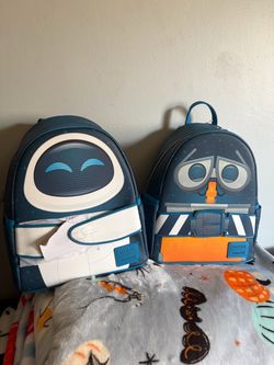 Wall-e and Eve loungefly mini backpacks