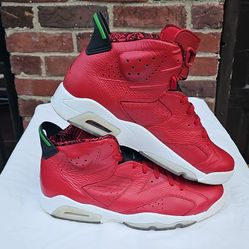 Jordan Air Jordan 6 Spizike Red Paisley 694091-625 Men's High Top Sneaker