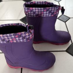 Kamik Girl's Waterproof Cold Weather Rain Snow Boot Purple Size 5