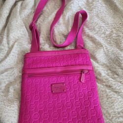 Michael Kors Fushcia Cross Purse