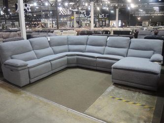River Glen Gray Power Reclining Sectional with Chaise