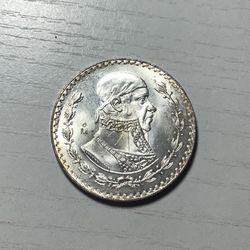 1966 Silver Mexico One Peso Stunning gem+++ uncirculated Silver type coin!!~(IVID#1611)