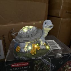 Garden Statue Turtle,Solar Turtles Decor for Outdoor Solar Light 