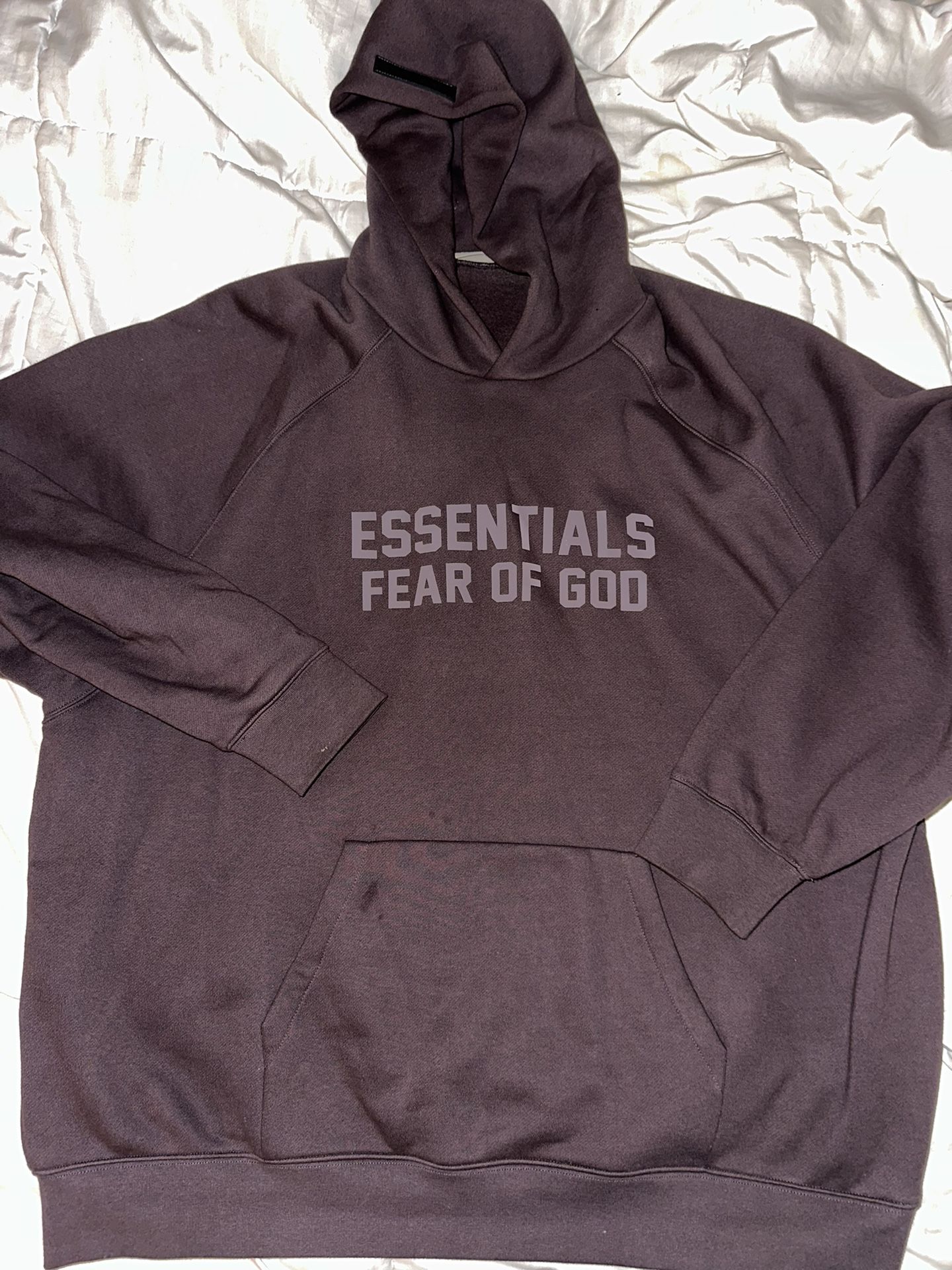 Fear Of God Essentials Purple Raglan Hoodie XXL
