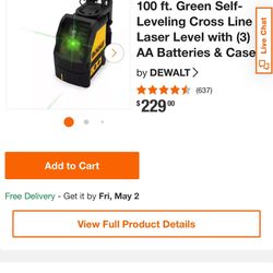 DEWALT Laser Chalk Line (Used)
