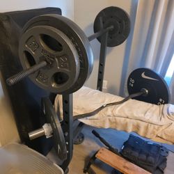 Bend press with weights